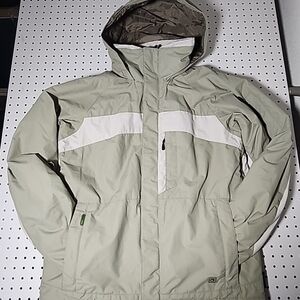 Vtg Columbia Convert Ski Jacket Men M Green Snowboard Waterproof BaseTRX Fleece